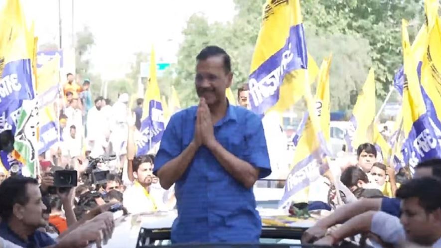 कुरुक्षेत्र में केजरीवाल का रोड शो: पिहोवा से बताया खुद का रिश्ता