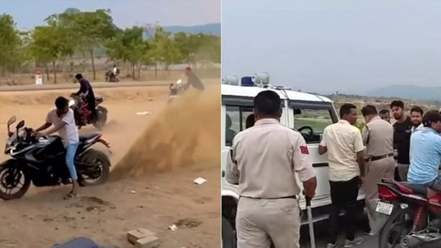 कोरबा: नशे में धुत बाइकर्स ने डीजे की धुन पर काटा बवाल, पुलिस ने हुड़दंगियों को सिखाया सबक