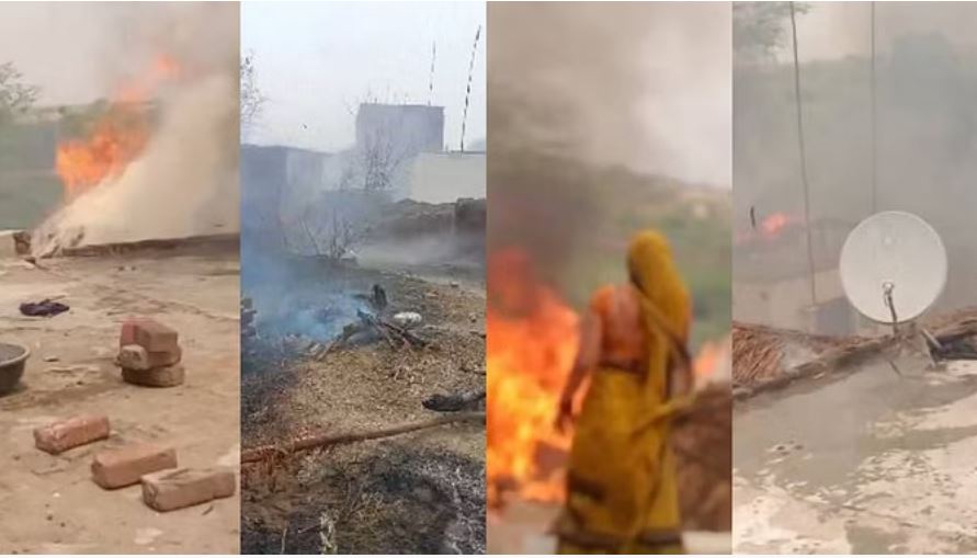 मुरैना में आंखों के सामने जल गया 'संसार', चिल्लाते रह गए कई परिवार के लोग