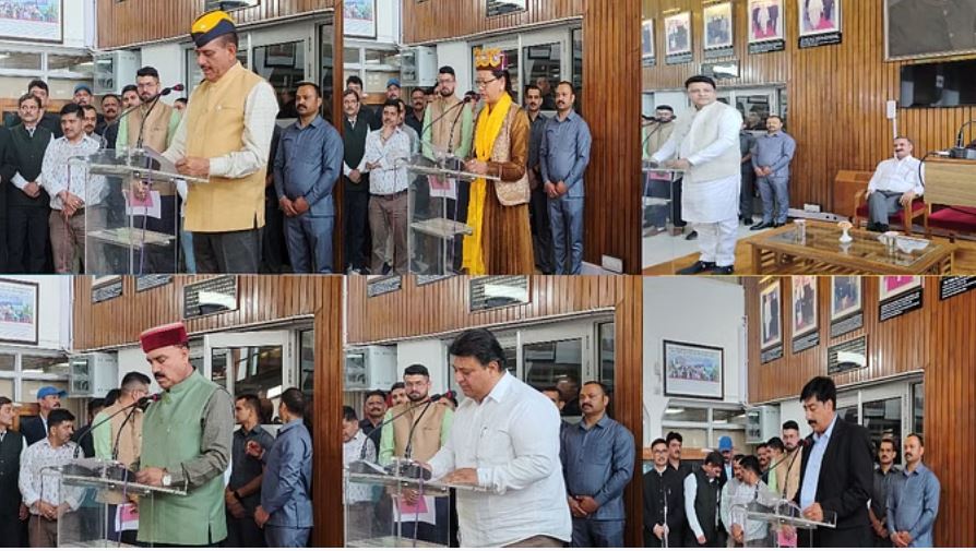 हिमाचल: विधानसभा उपचुनाव में चुने गए छह विधायकों ने ली शपथ