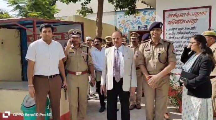 मुजफ्फरनगर में जिला जज व डीएम,एसएसपी ने किया जेल का निरीक्षण