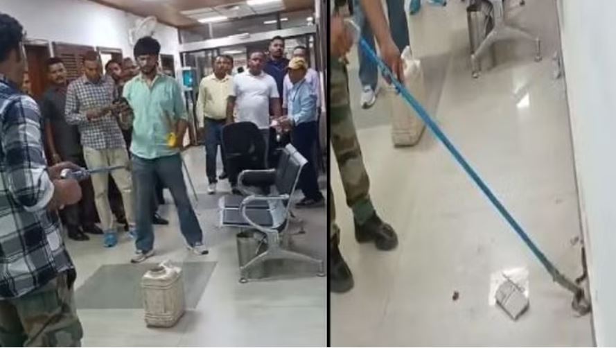 हरियाणा सचिवालय की चौथी पर निकला सांप, इधर-उधर भागने लगे कर्मचारी