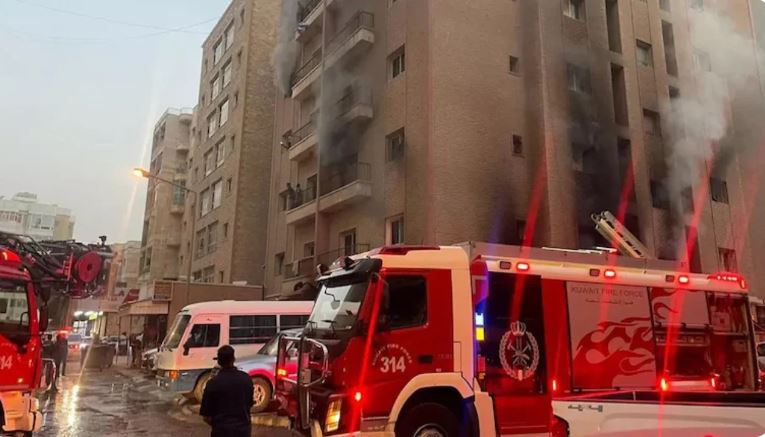 कुवैत की इमारत में लगी भीषण आग, 41 लोगों की मौत