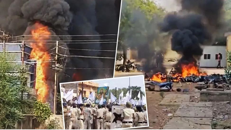 5000 की भीड़, 125 पुलिसकर्मी और 2 घंटे तक जलता रहा छत्तीसगढ़ का बलौदा बाजार