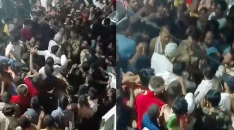 मंगलौर में नवनिर्वाचित कांग्रेस विधायक काजी निजामुद्दीन की रैली के दौरान पथराव