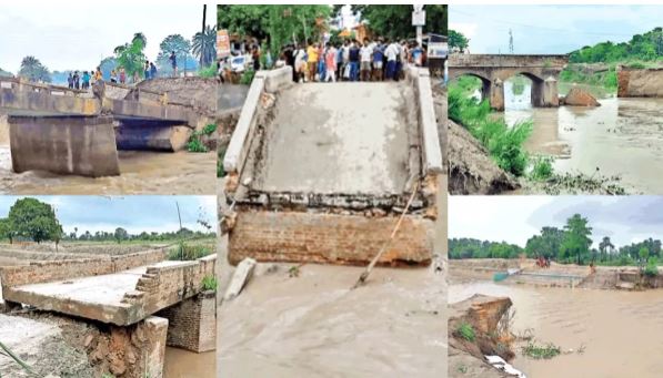 बिहार में धड़ाधड़ पुल गिरे तो जागे अधिकारी, सर्वे और हेल्थ कार्ड की फिर सताई चिंता