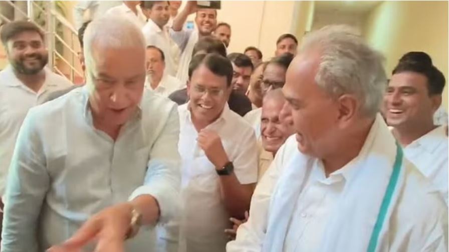 सवाई माधोपुर: किरोड़ी से मिलने सर्किट हाउस पहुंचे सांसद हरीश मीणा