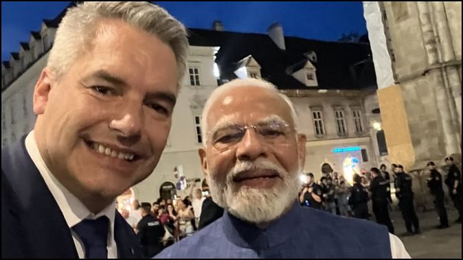 ऑस्ट्रिया में भारतीय प्रवासियों से मिलेंगे पीएम मोदी, चांसलर नेहमर ने साथ ली सेल्फी
