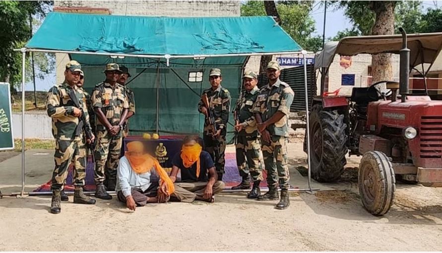 फिरोजपुर सीमा पर बीएसएफ ने संदिग्ध नशीले पदार्थों के साथ दो लोगों को पकड़ा