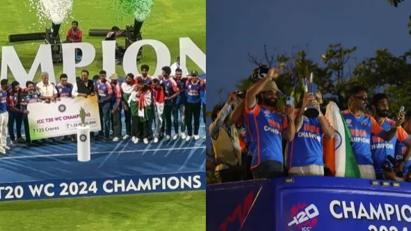 हिंद के सितारों का जमकर हुआ स्वागत, मुंबई की सड़कों पर उमड़ा जनसैलाब