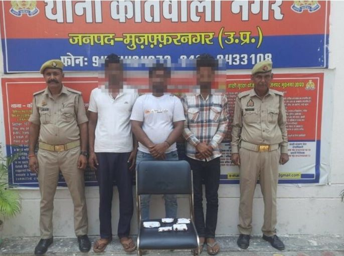 मुजफ्फरनगर: नारकोटिक्स सैल की टीम ने तीन नशे के सौदागर किए गिरफ्तार