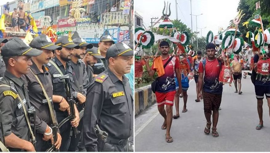 कांवड़ यात्रा पर आतंकी हमले का खतरा, एटीएस तैनात; ड्रोन से हो रही निगरानी