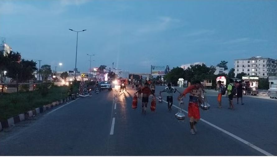 मुजफ्फरनगर: दिल का दौरा पड़ने से गाजियाबाद के कांवड़िए ने दम तोड़ा