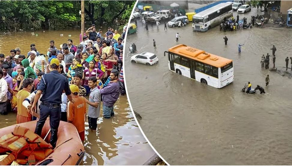 गुजरात: बाढ़ से 636 सड़कों पर आवाजाही बंद, अलर्ट जारी