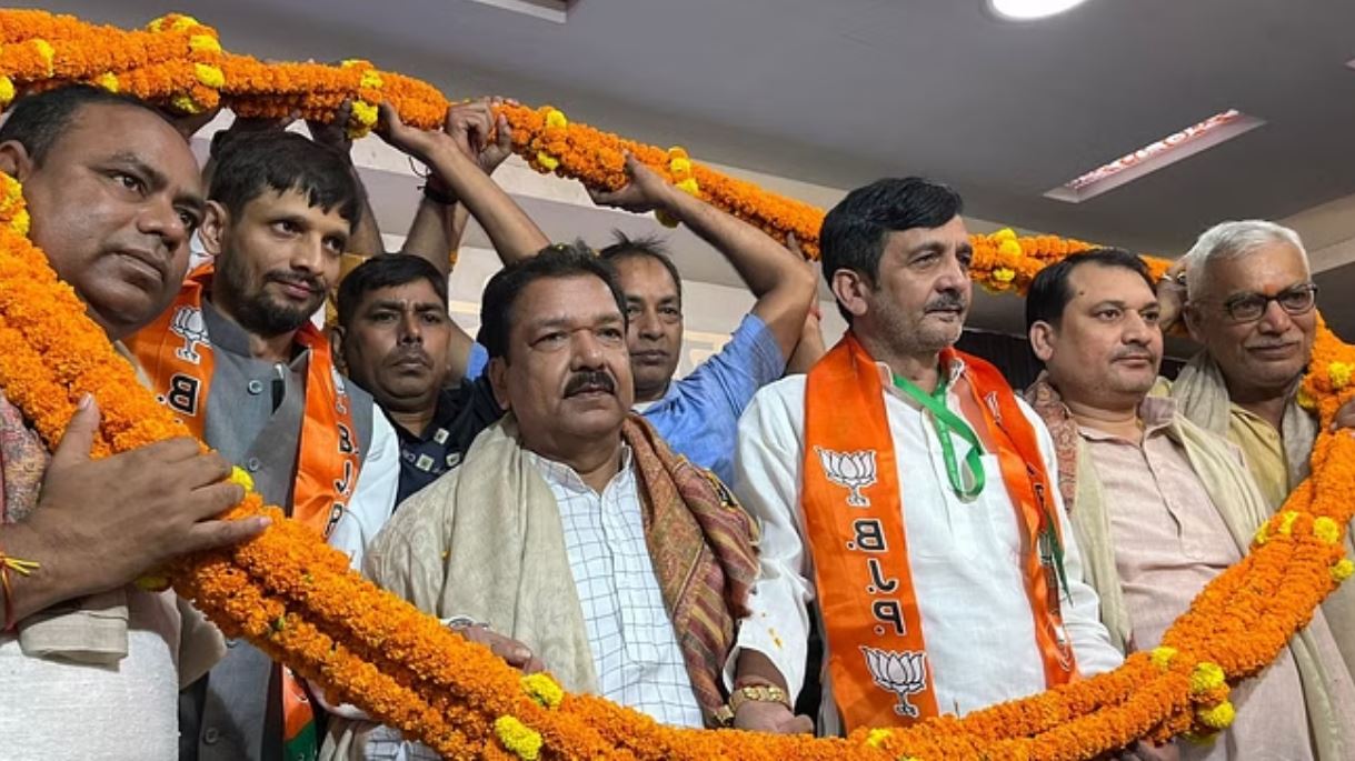 बिहार: बाहुबली सुनील पांडेय अपने बेटे के साथ भाजपा में हुए शामिल