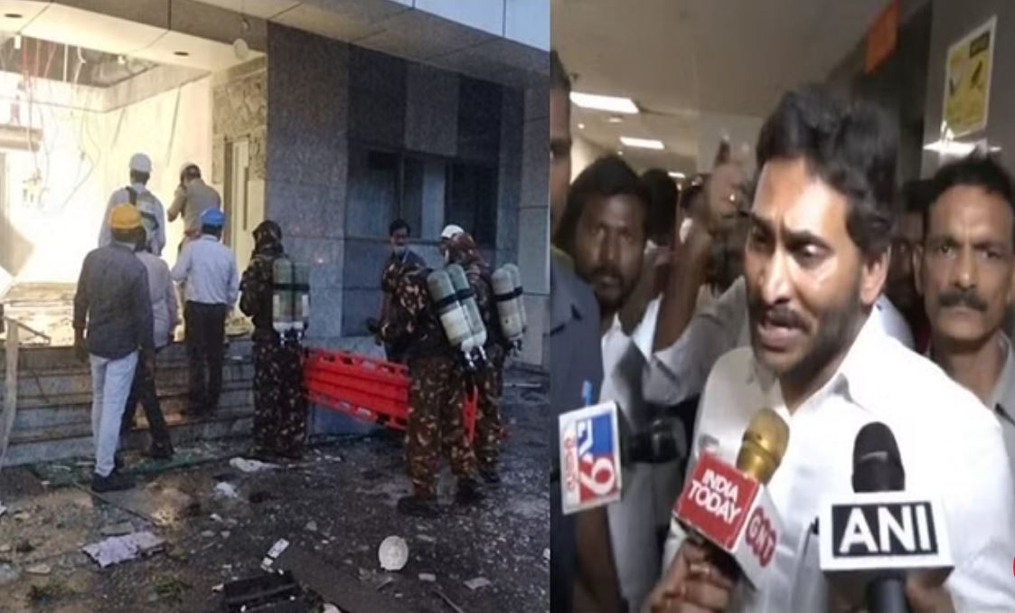 फार्मा कंपनी विस्फोट: पूर्व सीएम जगनमोहन रेड्डी ने घायलों से की मुलाकात