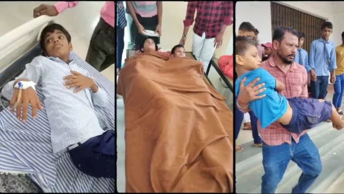 देवरिया के एक स्कूल में छोले खाने से 40 बच्चे बीमार, 8 की हालत गंभीर