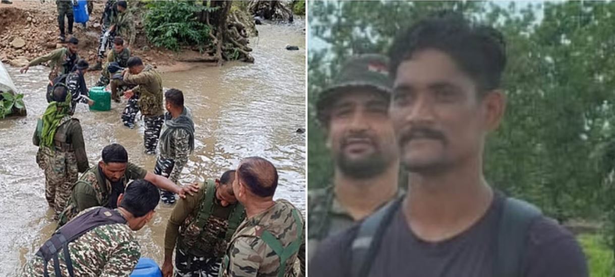 बीजापुर: उफान पर नाले, पिता के अंतिम संस्कार में यूं पहुंचा सीआरपीएफ जवान