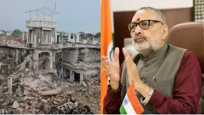 बुलडोजर एक्शन पर पत्थरबाजों को गिरिराज सिंह का जवाब
