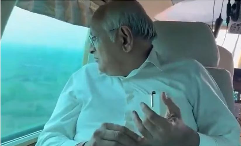 गुजरात: भूपेंद्र पटेल ने बाढ़ग्रस्त इलाकों का किया हवाई सर्वे