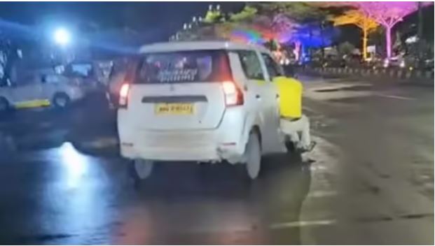मुंबई में खिड़की से लटककर कार चलाने वाला कैब ड्राइवर गिरफ्तार