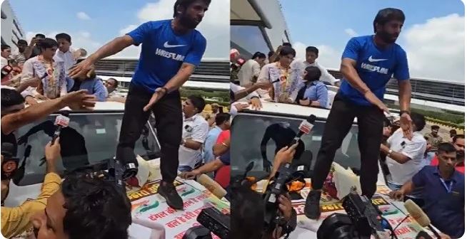 बजरंग पूनिया से हुई बड़ी गलती, कर दिया तिरंगे का अपमान