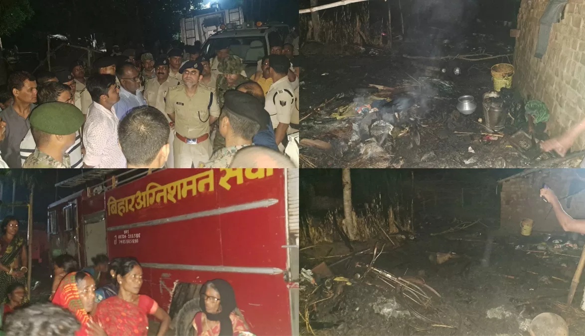 बिहार: नवादा में बड़ा बवाल, दबंगों ने दलित बस्ती में लगाई आग; 80 घर जले