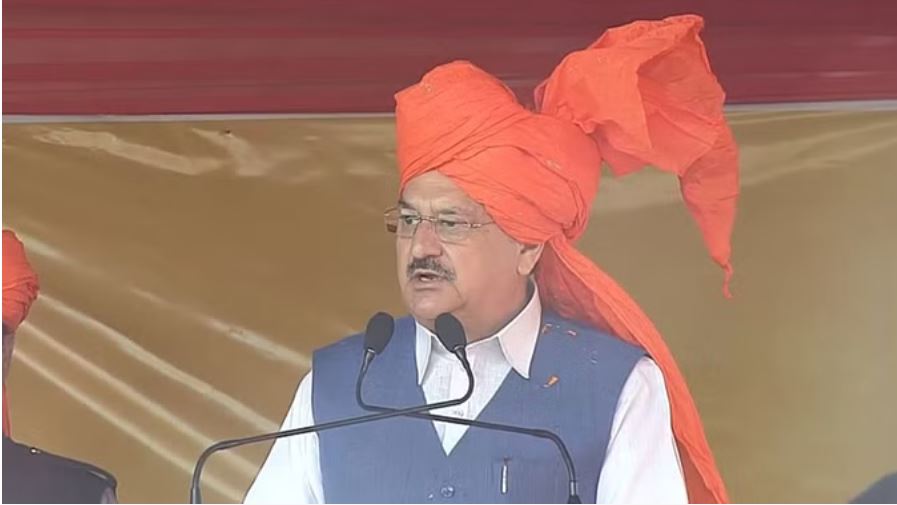 जेपी नड्डा ने जम्मू-कश्मीर में जनसभा को किया सम्बोधित