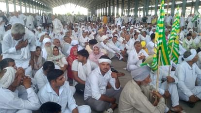 हरियाणा में किसानों की महापंचायत: पंजाब से भी बड़ी संख्या में पहुंचे किसान