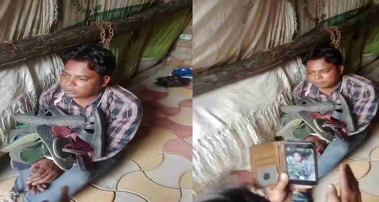 ससुराल वालों ने दामाद को बंधक बनाकर पीटा, जूते की पहना दी माला