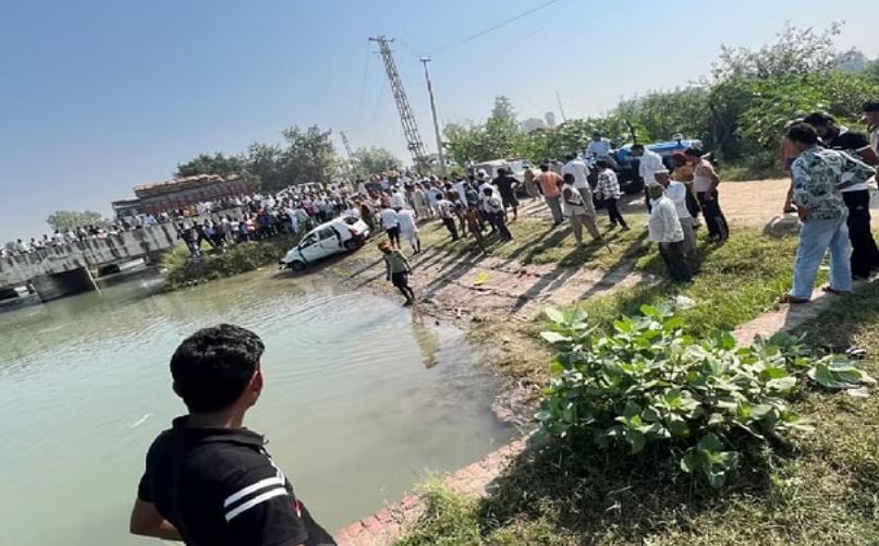 कैथल: कार अनियंत्रित होकर सिरसा ब्रांच नहर में गिरी, आठ की मौत