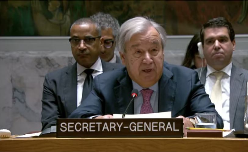 यूएन सुरक्षा परिषद की आपात बैठक में गुटेरेस बोले- गाजा में हो तत्काल युद्ध विराम
