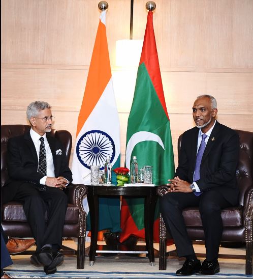 विदेश मंत्री जयशंकर से मिले मालदीव के राष्ट्रपति मुइज्जू