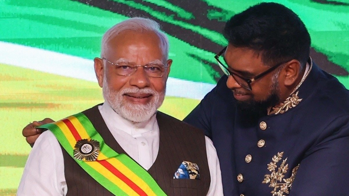गुयाना के सर्वोच्च नागरिक सम्मान से सम्मानित किए गए पीएम मोदी