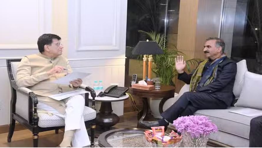 पीयूष गोयल से मिले सीएम सुक्खू, हिमाचल के लिए मांगा विशेष औद्योगिक पैकेज