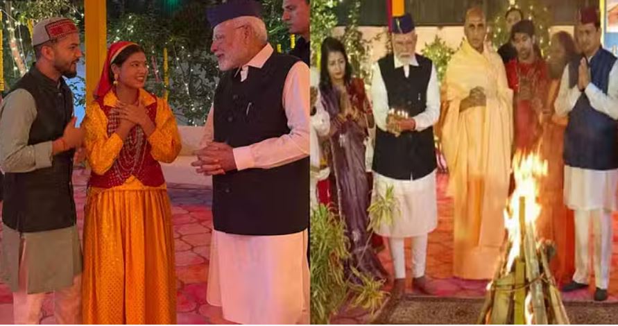 दिल्ली में इगास की धूम, पीएम मोदी भी पहुंचे, उत्तराखंड के इन दो कलाकारों को दिया अपना आशीर्वाद