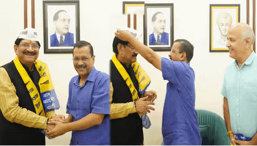 दिल्ली में भाजपा को फिर झटका, 2 बार भाजपा से पार्षद रहे बीबी त्यागी आप में शामिल