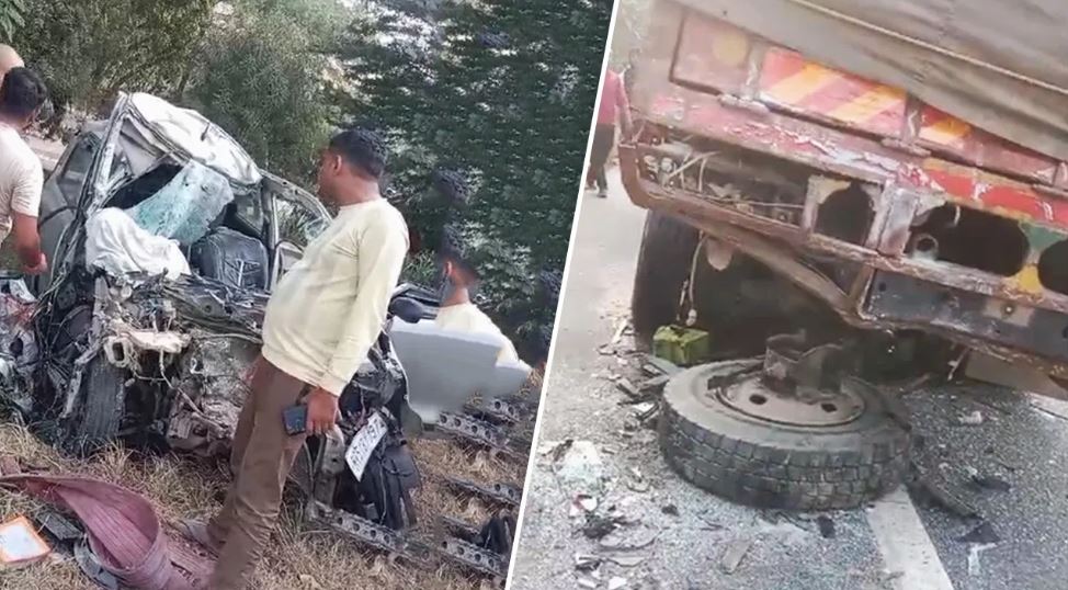 नोएडा एक्सप्रेस: खड़े ट्रक में कार ने मारी टक्कर, 5 की मौत