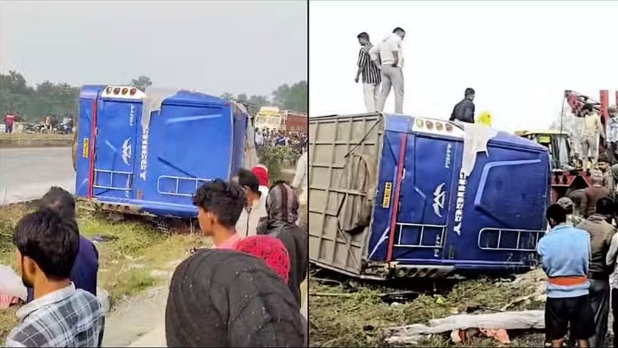 झारखंड; यात्रियों से भरी बस पलटने से सात की मौत, कई घायल