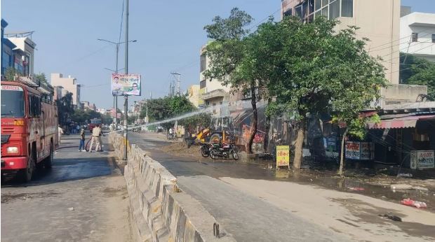 पलवल: पीएनजी पाइपलाइन में धमाका, दो दुकानों में लगी आग; शख्स की मौत