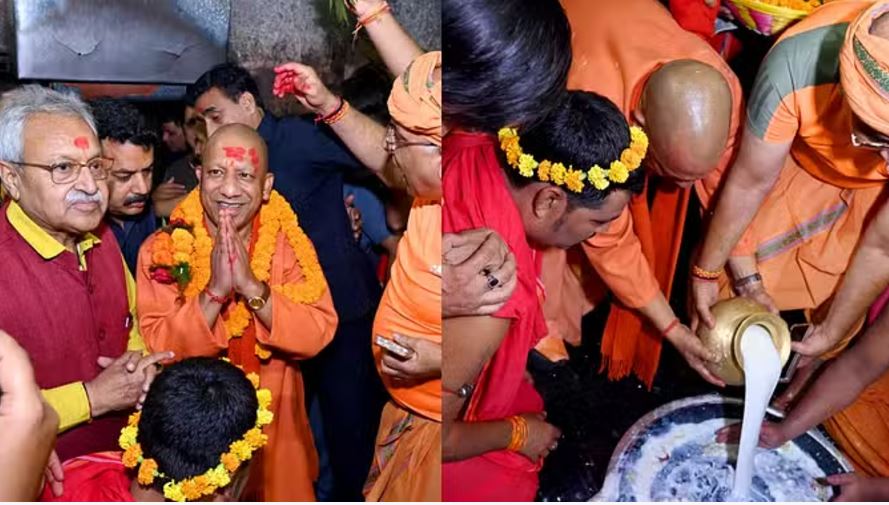 रांची: सीएम योगी ने किए बाबा वैद्यनाथ के दर्शन, पंडा समाज ने किया शानदार स्वागत