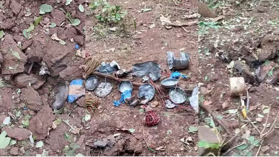 कांकेर: नक्सलियों के मंसूबे नाकाम, सुरक्षाबल के जवानों ने बरामद किए आठ आईईडी बम
