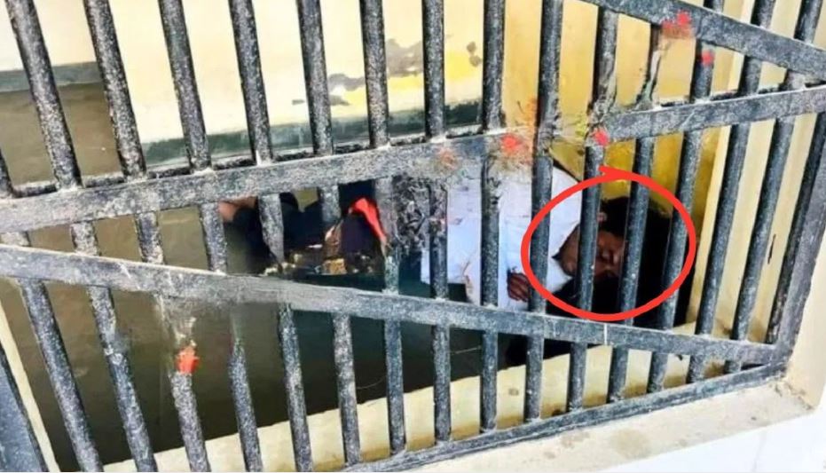 टोंक हिंसा: न बिस्तर-न कंबल… जमीन पर सोया थप्पड़बाज नरेश मीणा