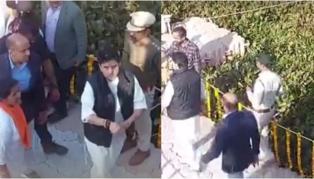 शिवपुरी में ज्योतिरादित्य सिंधिया पर मधुमक्खियों ने किया हमला