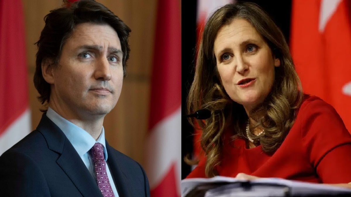 कनाडा की डिप्टी पीएम क्रिस्टिया ने दिया इस्तीफा, मुश्किल में ट्रूडो!