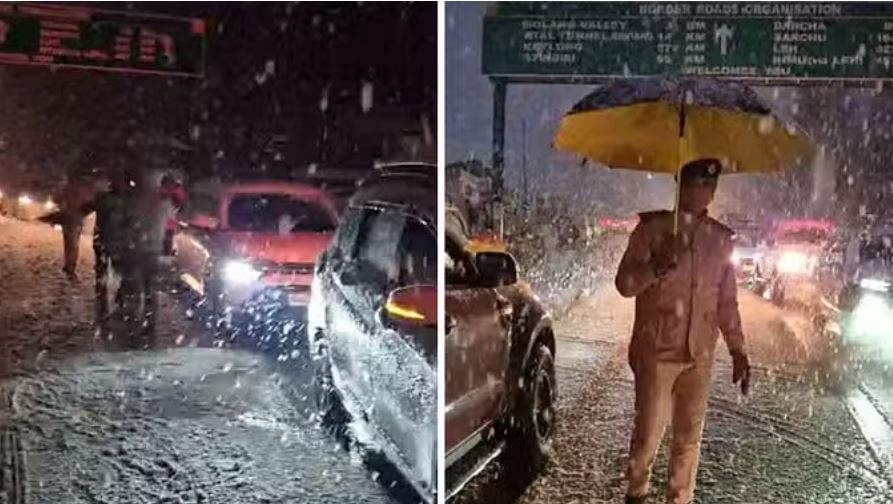 कुल्लू: सोलंगनाला से पलचान के दायरे में भारी हिमपात, 1500 से ज्यादा वाहन फंसे