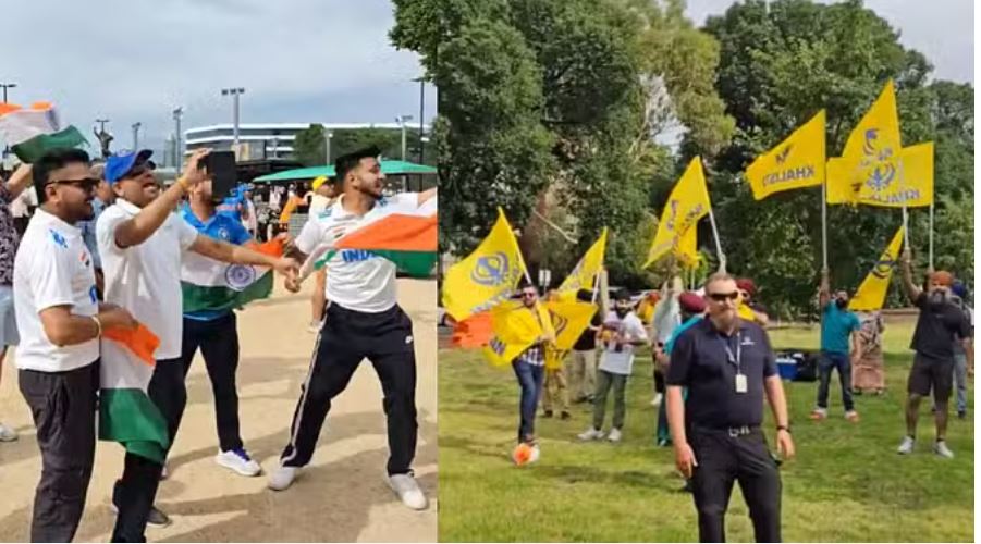 एमसीजी के बाहर खालिस्तानी समर्थकों ने किया तिरंगे का अपमान, भारतीय फैंस ने दिया मुंहतोड़ जवाब