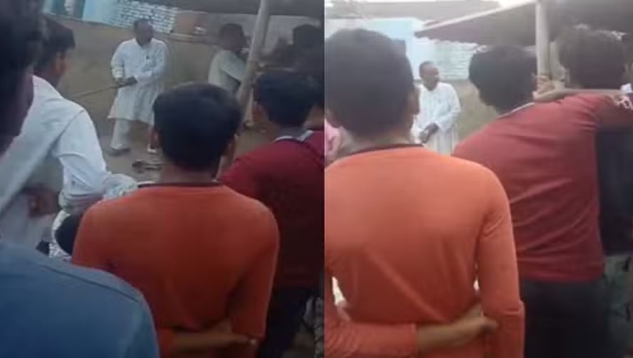 मेरठ: ग्राम प्रधान ने दी तालिबानी सजा, प्रेमी को पोल से बांधकर बेरहमी से पीटा