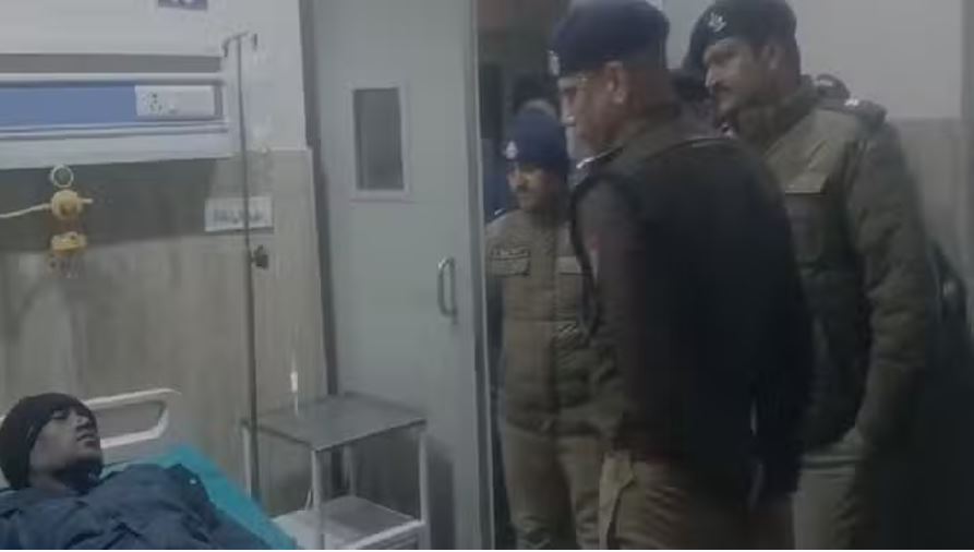 पुलिस और नशा तस्कर के बीच मुठभेड़: पैर में गोली लगने से तस्कर घायल