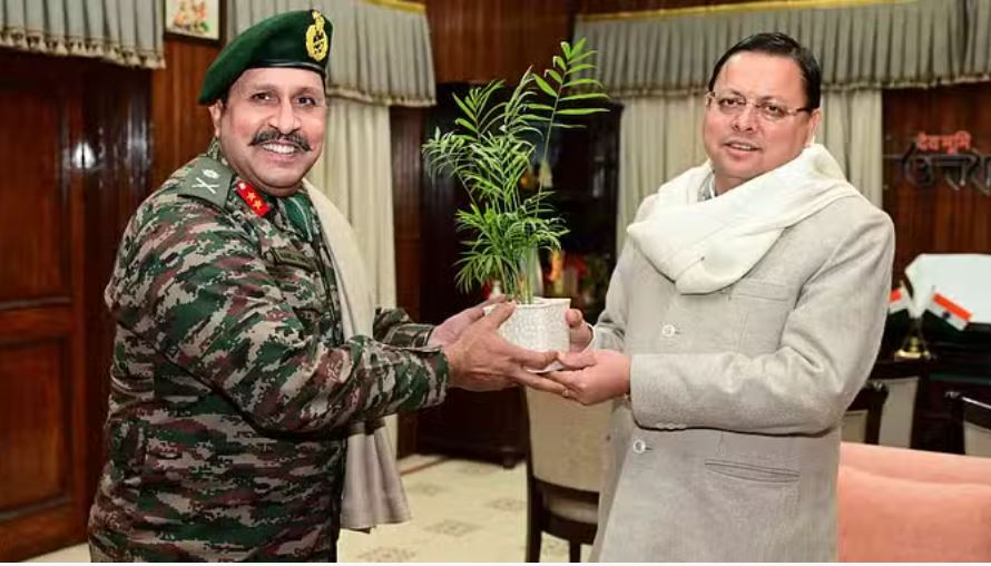 मुख्यमंत्री धामी ने की मेजर जनरल मनोज तिवारी मुलाकात